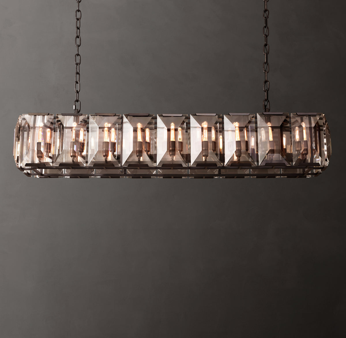 Signature Harlow Crystal Rectangular Chandelier