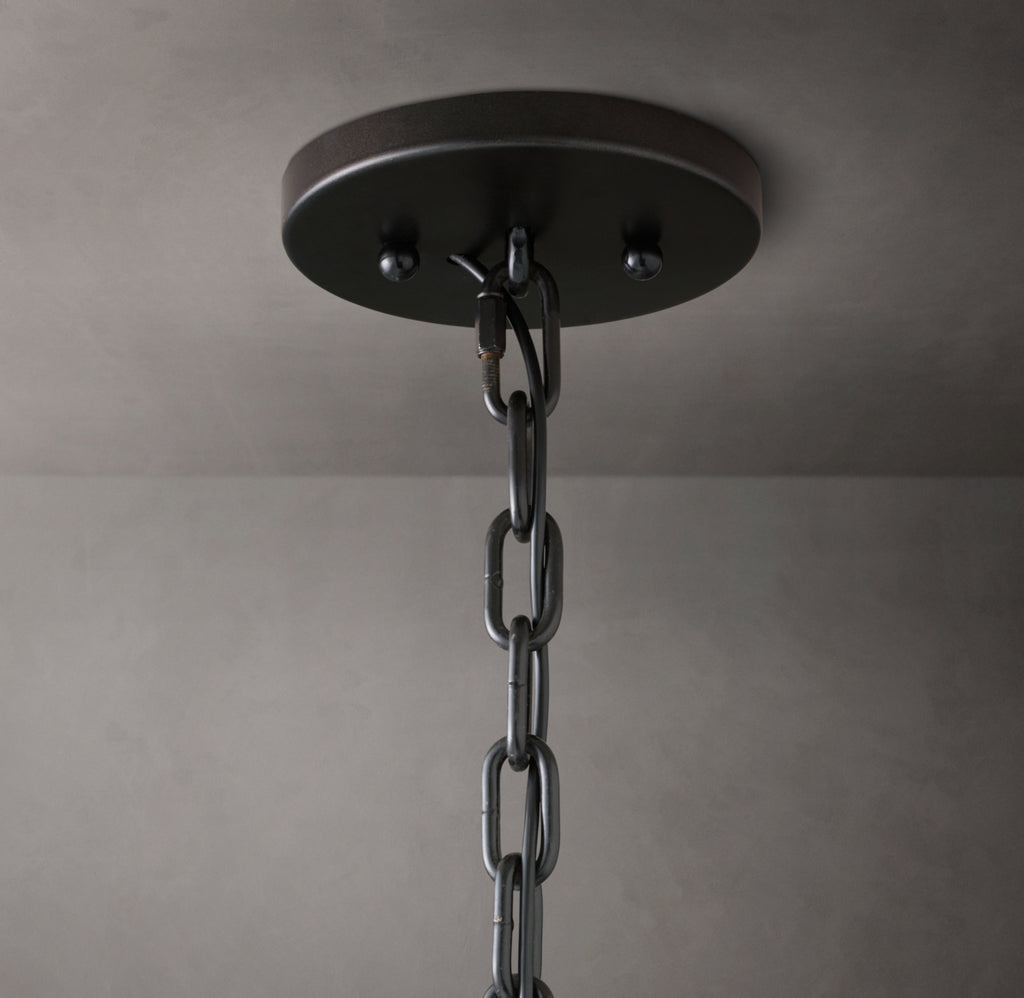 Signature Harlow Crystal Round Chandelier – 43" Iron