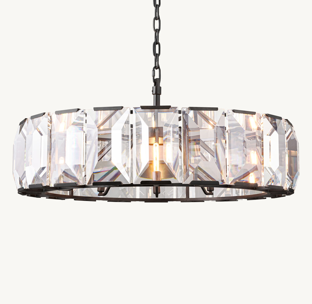 Signature Harlow Crystal Round Chandelier, alternate view