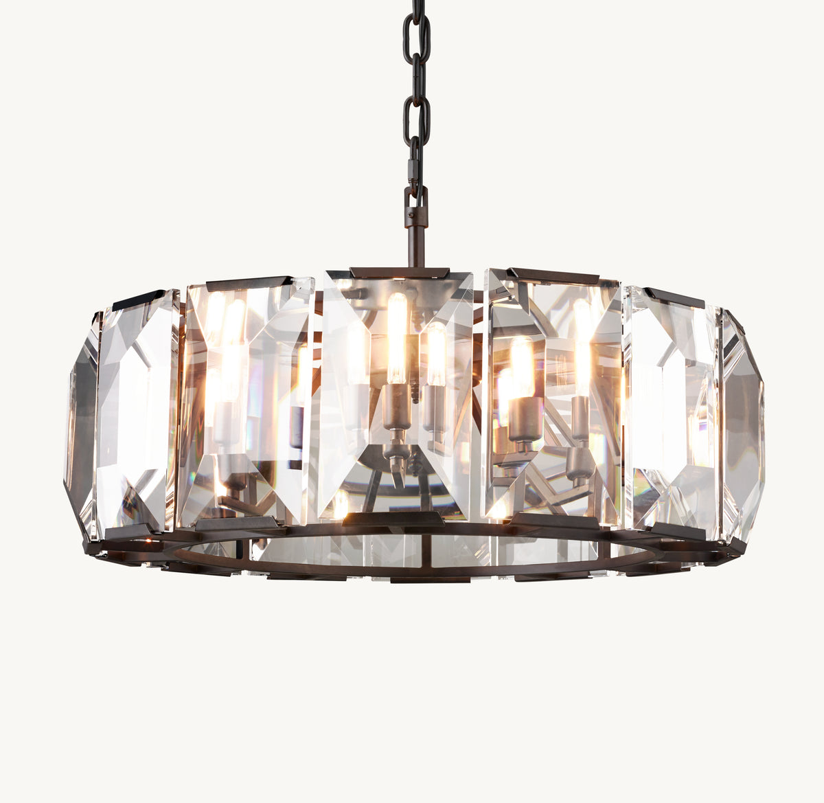 Signature Harlow Crystal Round Chandelier, alternate view