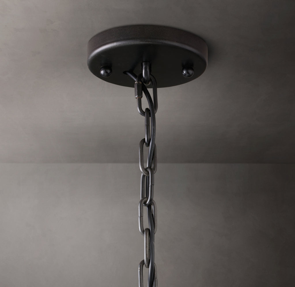 Signature Harlow Crystal Round Chandelier – 19" Iron