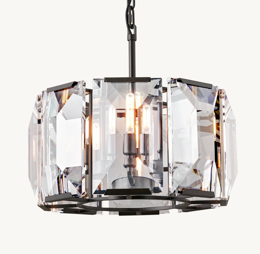 Signature Harlow Crystal Round Chandelier, alternate view