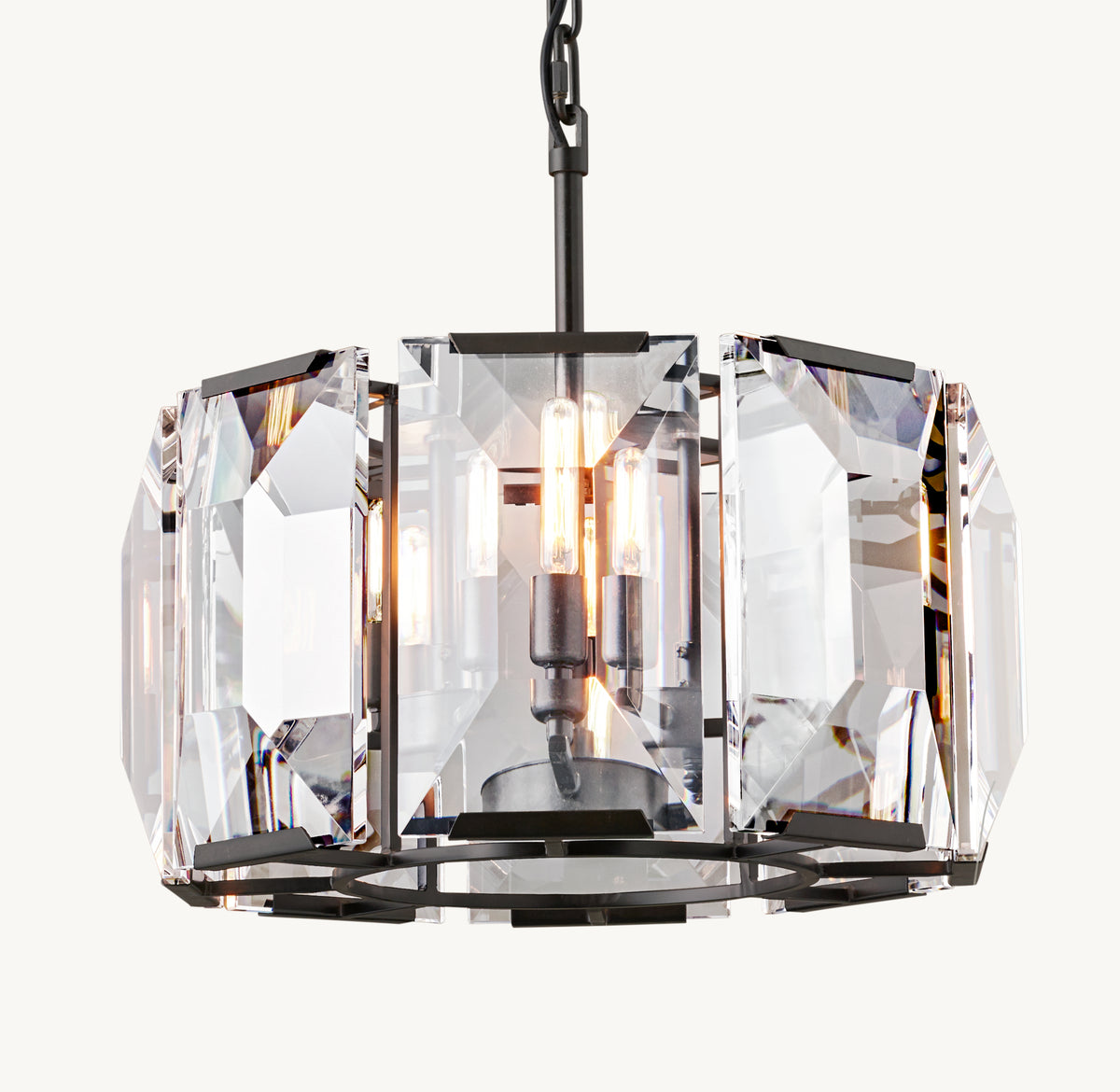 Signature Harlow Crystal Round Chandelier, alternate view