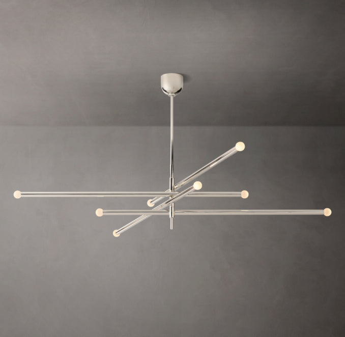 Sculptural Rousseau 8-Light Mobile Orb Chandelier