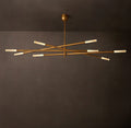 Rousseau 8-Light Mobile Etched Rod Chandelier