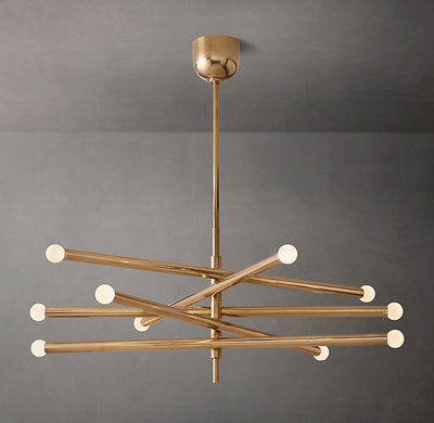 Sculptural Rousseau 10-Light Mobile Orb Chandelier