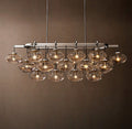 Cabrette Clear Glass Linear Chandelier