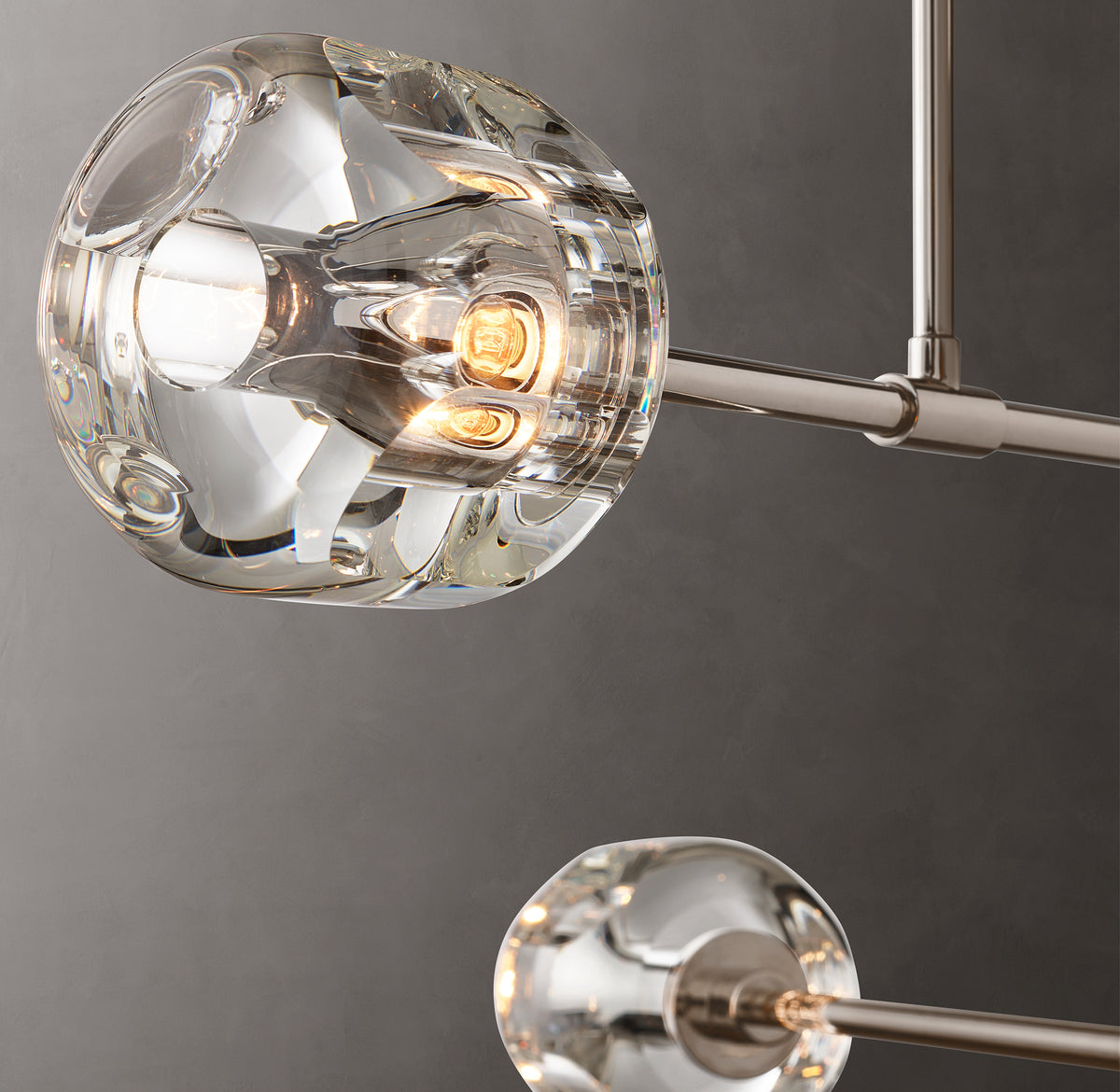 Sculptural Demaret Mobile Round Chandelier