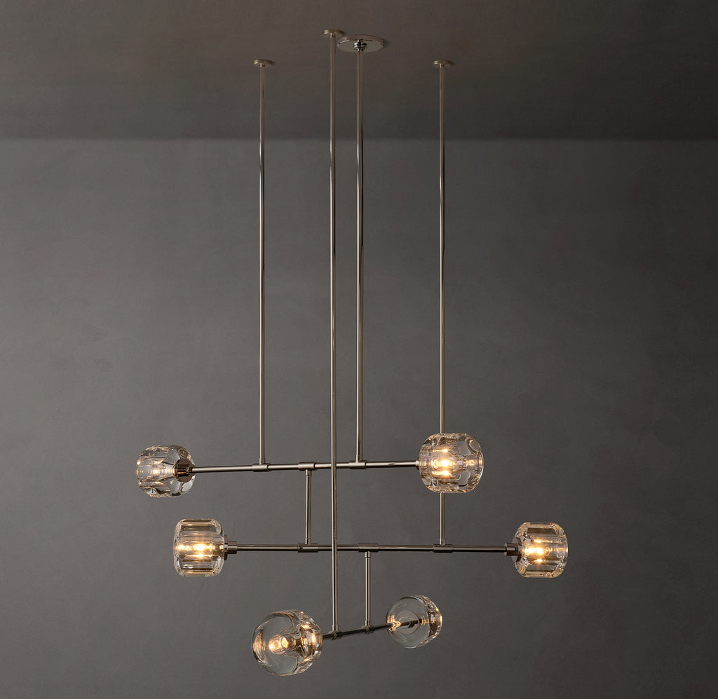 Sculptural Demaret Mobile Round Chandelier