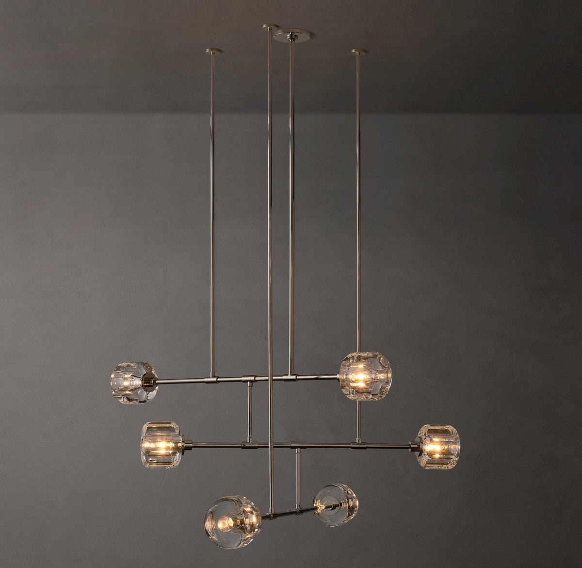 Sculptural Demaret Mobile Round Chandelier