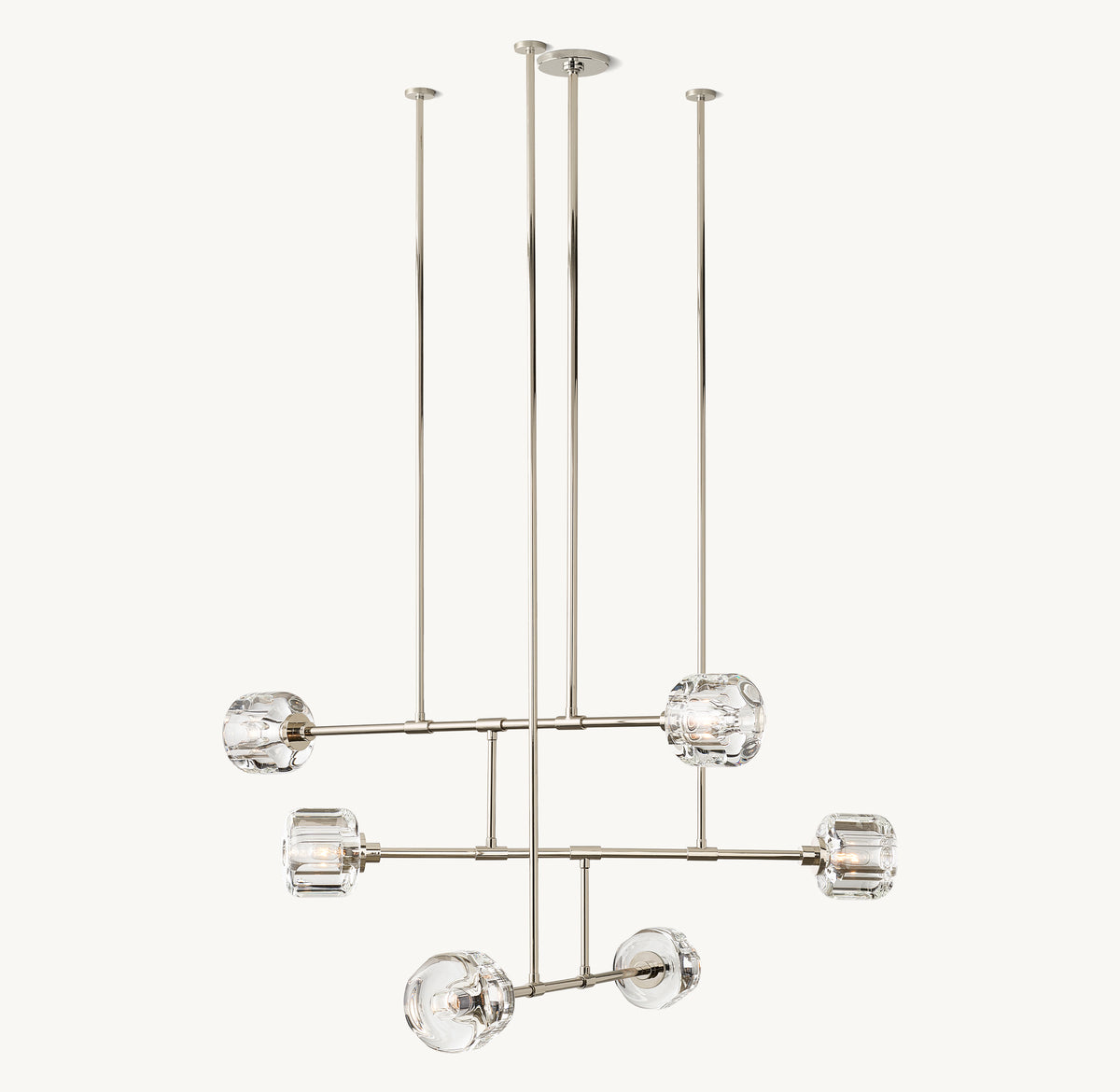 Sculptural Demaret Mobile Round Chandelier, alternate view