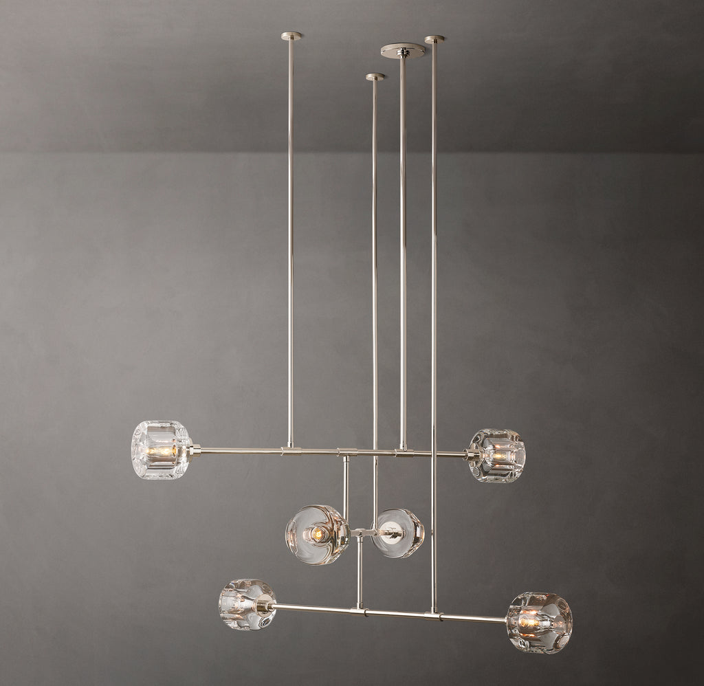 Sculptural Demaret Mobile Round Chandelier