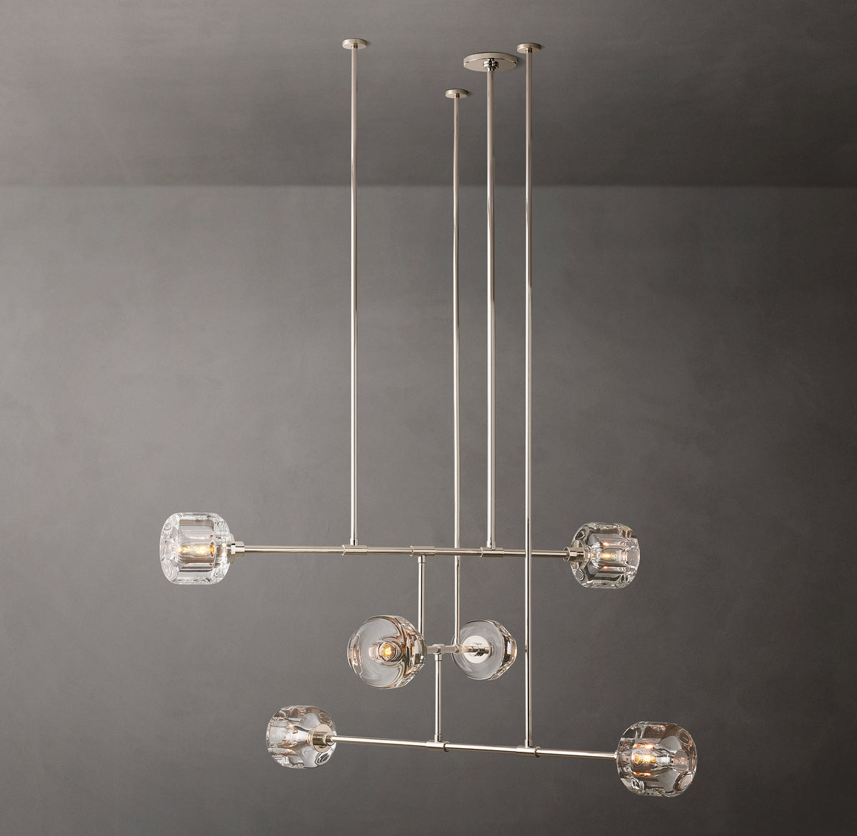 Sculptural Demaret Mobile Round Chandelier