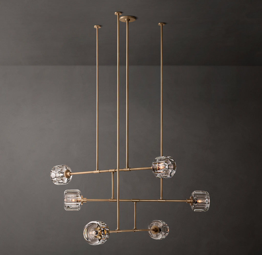 Sculptural Demaret Mobile Round Chandelier