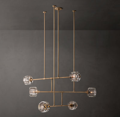 Sculptural Demaret Mobile Round Chandelier