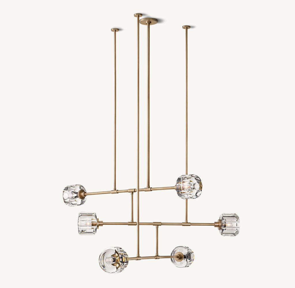 Sculptural Demaret Mobile Round Chandelier, alternate view