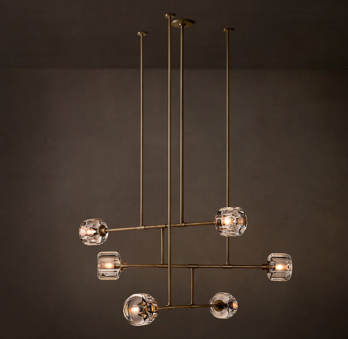 Sculptural Demaret Mobile Round Chandelier