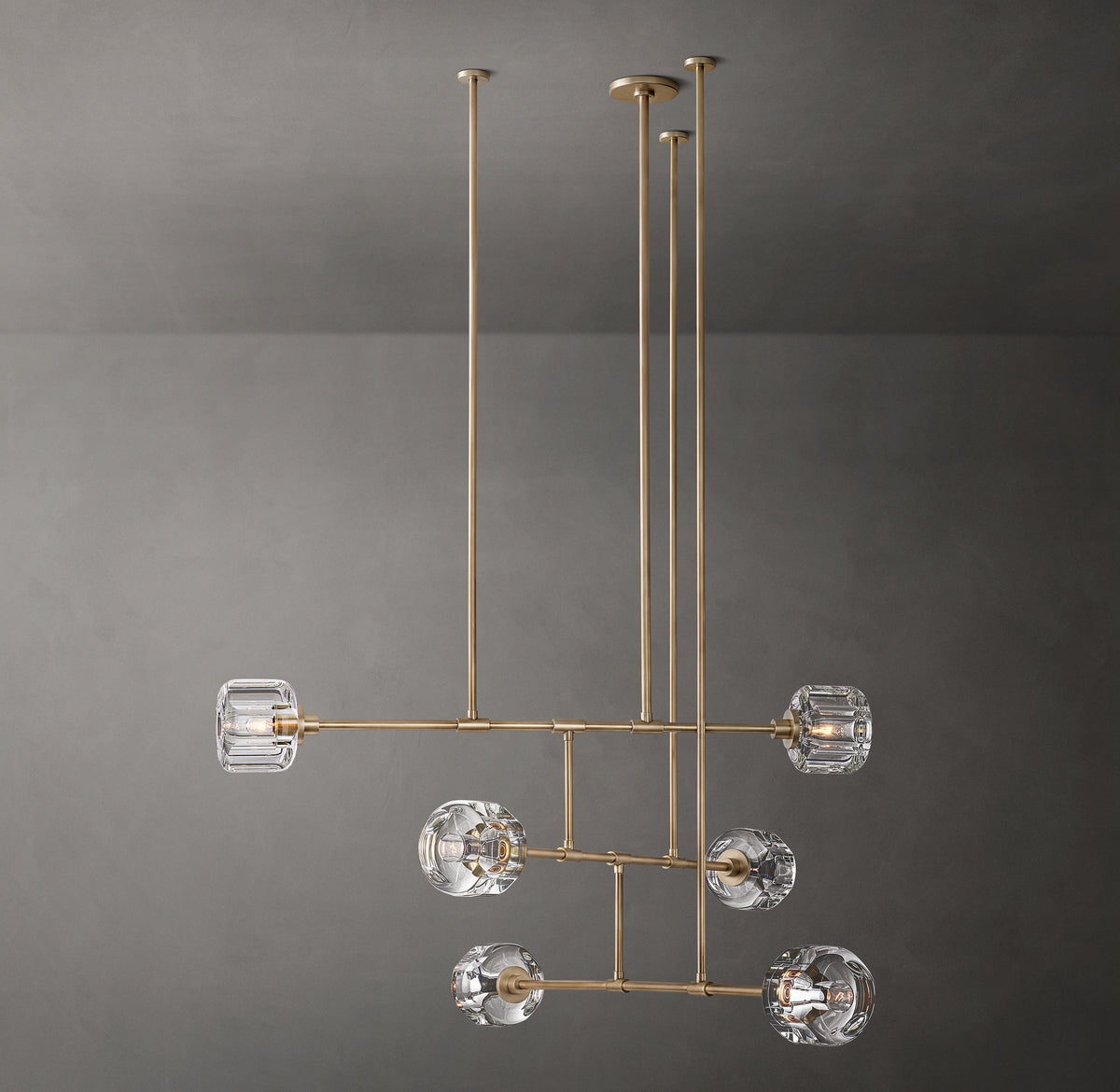 Sculptural Demaret Mobile Round Chandelier
