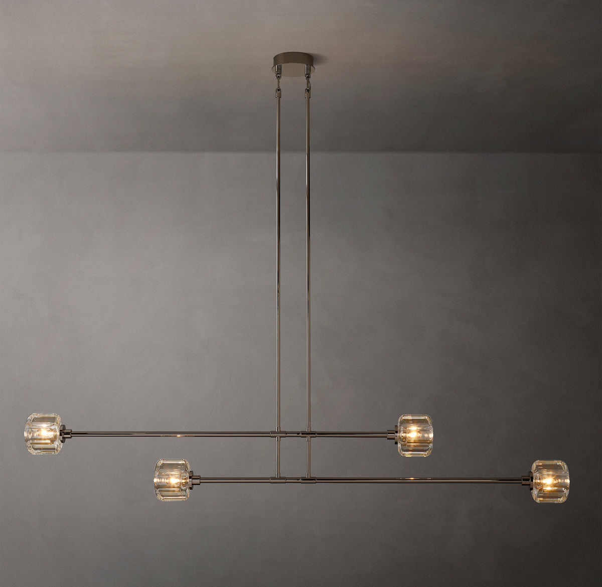 Sculptural Demaret Mobile Linear Chandelier