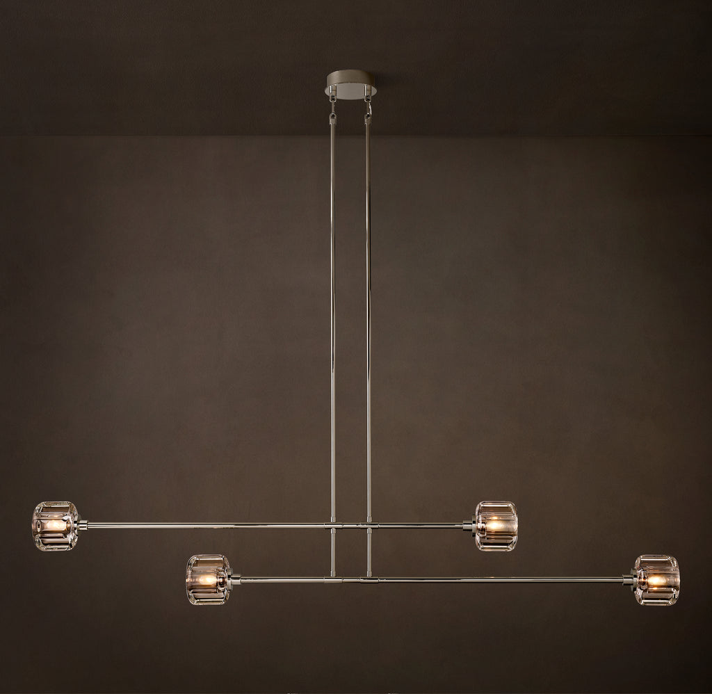 Sculptural Demaret Mobile Linear Chandelier