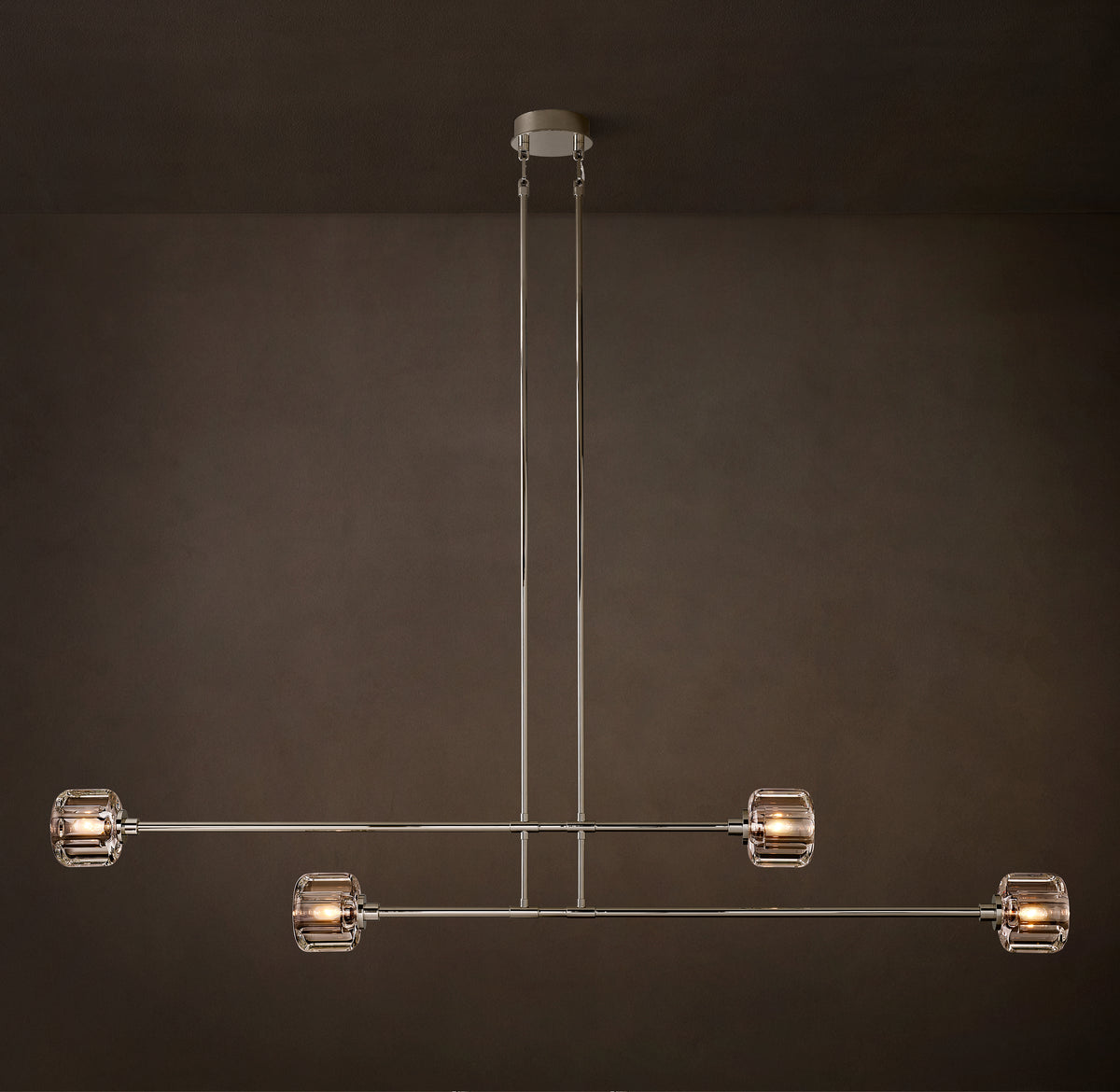 Sculptural Demaret Mobile Linear Chandelier