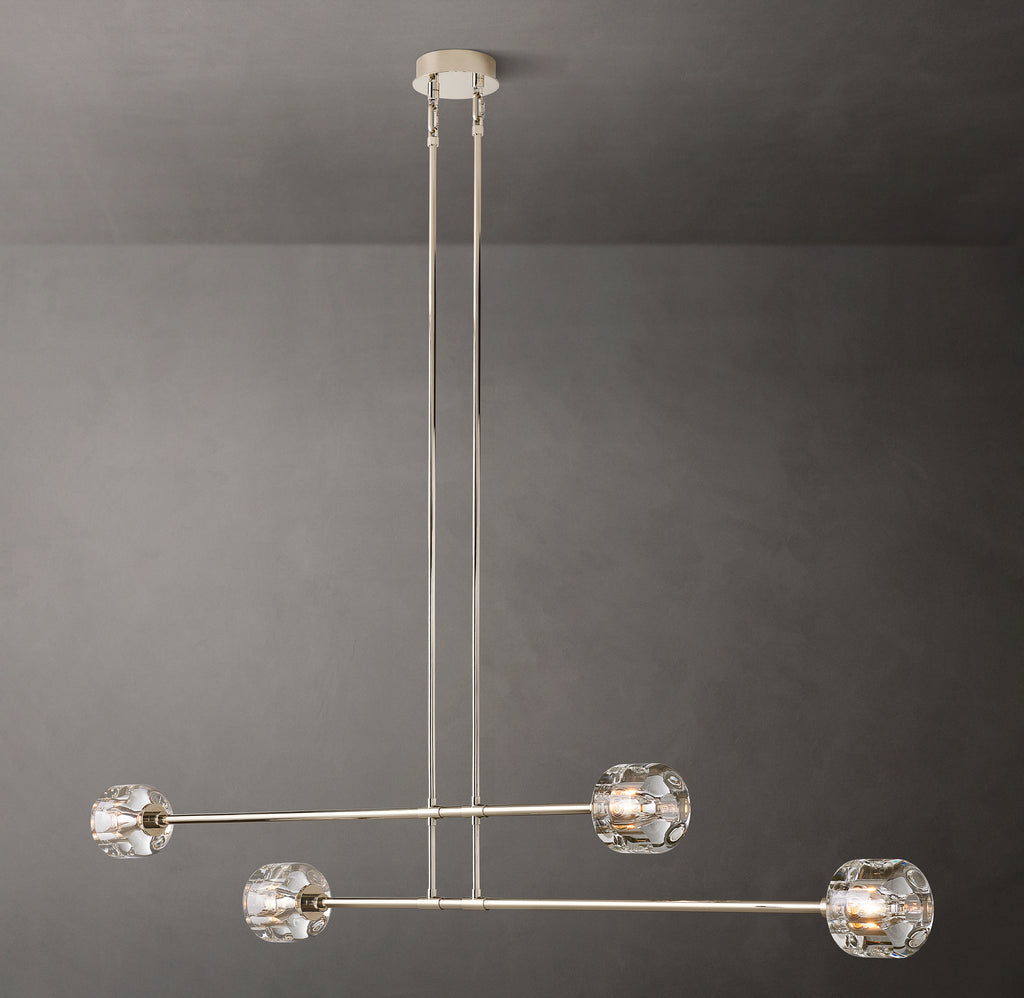 Sculptural Demaret Mobile Linear Chandelier