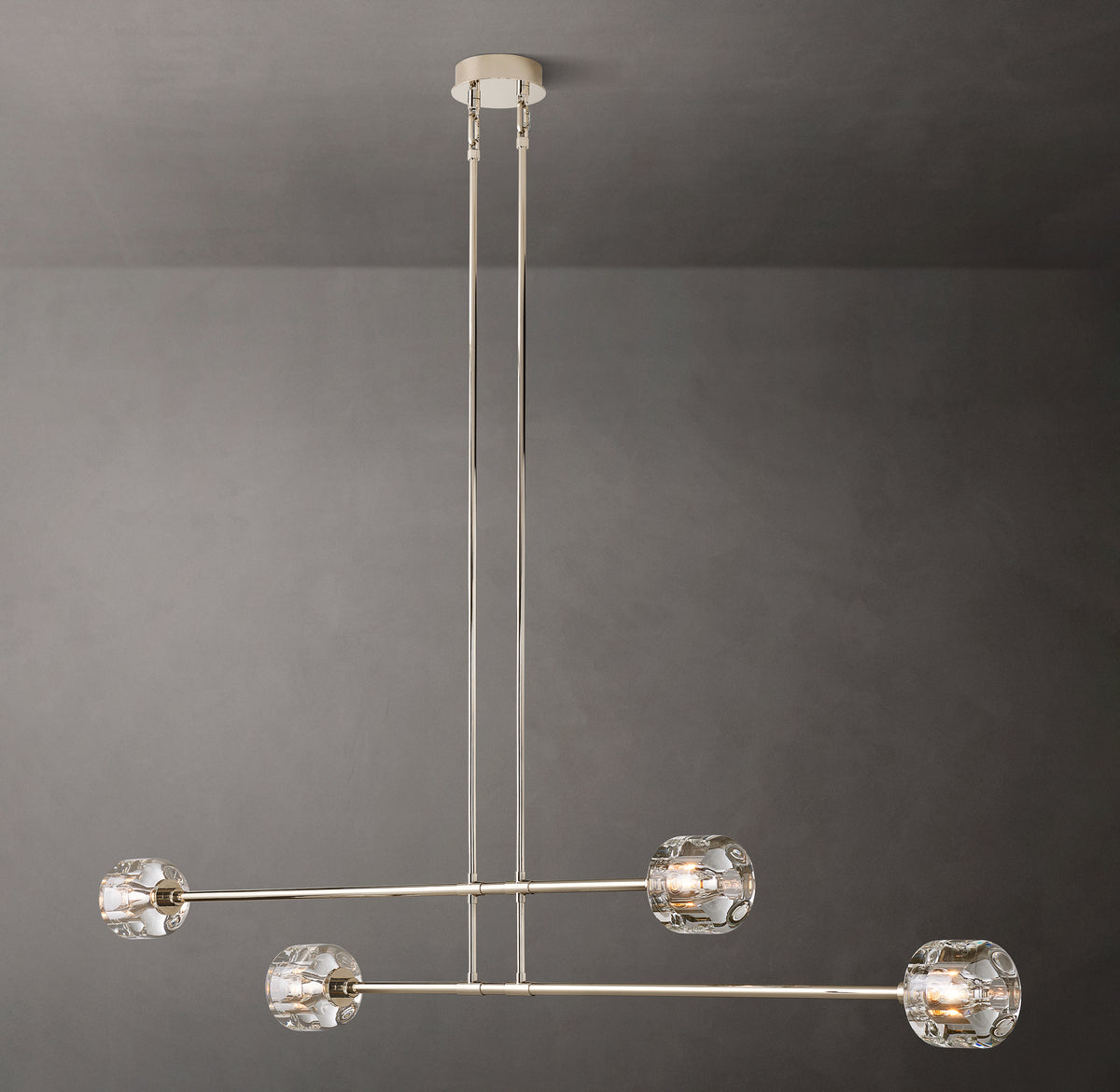 Sculptural Demaret Mobile Linear Chandelier