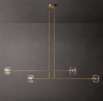 Sculptural Demaret Mobile Linear Chandelier