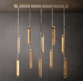 Sculptural Audubon Crystal Linear Chandelier
