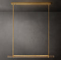 Sculptural Audubon Crystal Single Bar Linear Chandelier