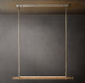 Sculptural Audubon Crystal Single Bar Linear Chandelier