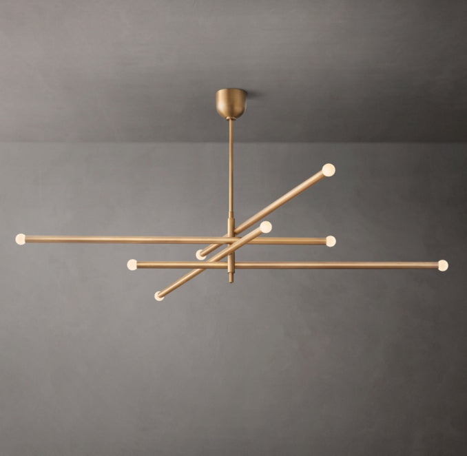 Sculptural Rousseau 8-Light Mobile Orb Chandelier