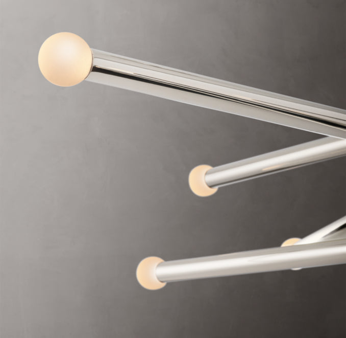 Sculptural Rousseau 10-Light Mobile Orb Chandelier