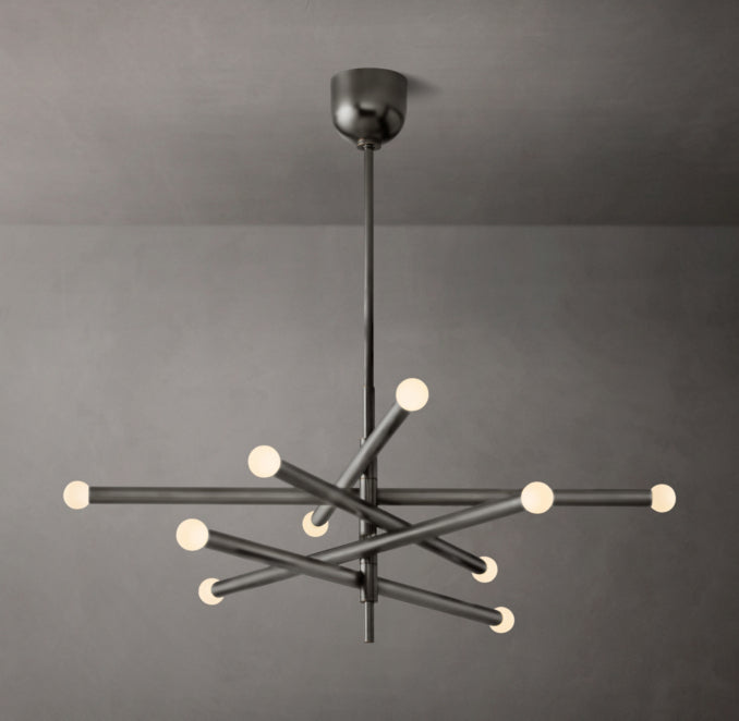 Sculptural Rousseau 10-Light Mobile Orb Chandelier