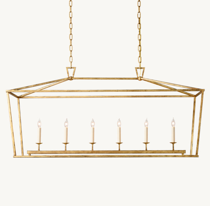 Heritage 19th C. English Openwork Rectangular Chandelier, alternate view