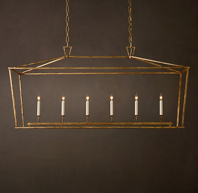 Heritage 19th C. English Openwork Rectangular Chandelier
