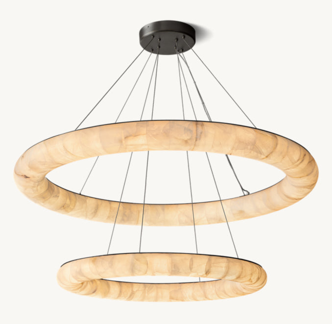 Artisan Rivage Lisse Two-Tiered Round Chandelier