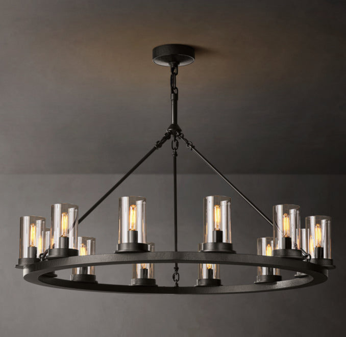 Artisan Ondra Round Clear Glass Chandelier