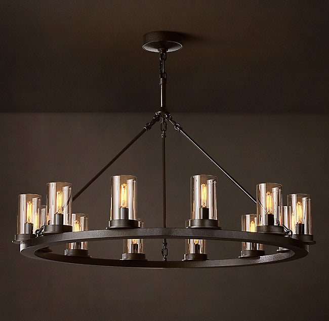 Ondra Round Clear Glass Chandelier
