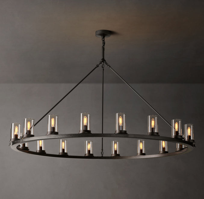 Artisan Ondra Round Clear Glass Chandelier