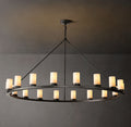 Artisan Ondra Round Milk Glass Chandelier