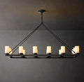 Artisan Ondra Linear Milk Glass Chandelier