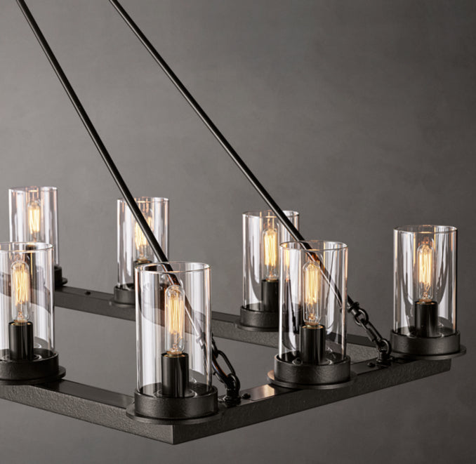 Artisan Ondra Linear Clear Glass Chandelier