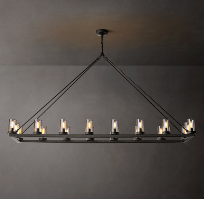 Artisan Ondra Linear Clear Glass Chandelier
