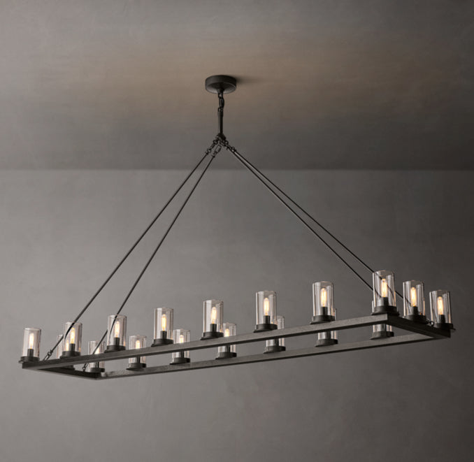 Artisan Ondra Linear Clear Glass Chandelier