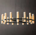 Artisan Ravelle Round Milk Glass Chandelier