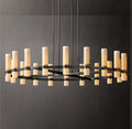 Artisan Ravelle Round Milk Glass Chandelier