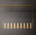 Artisan Ravelle Linear Milk Glass Chandelier