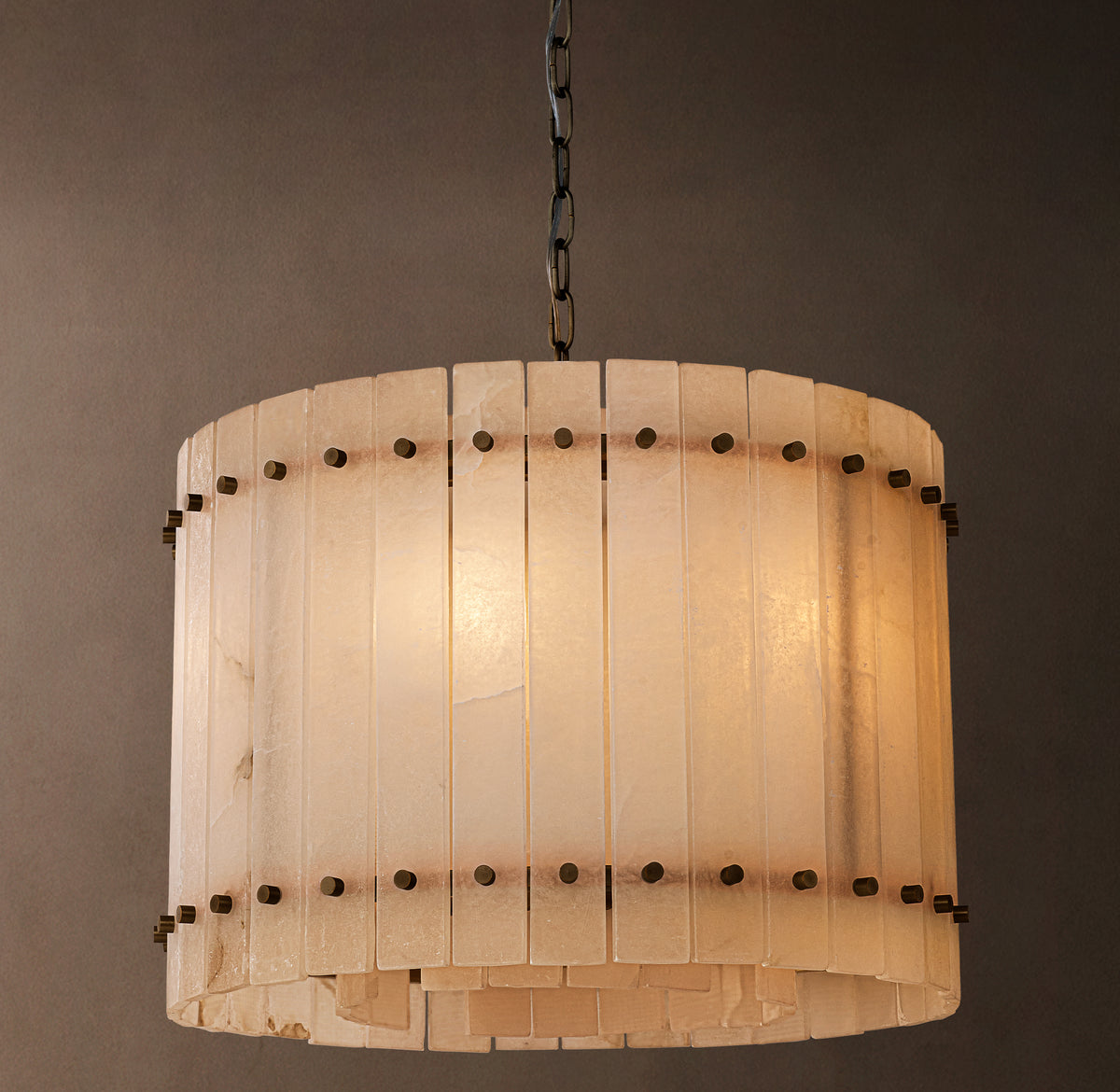 Sculptural San Marco Alabaster Round Chandelier