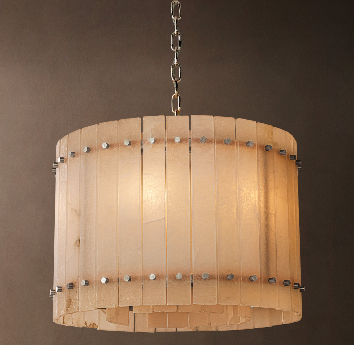 Sculptural San Marco Alabaster Round Chandelier